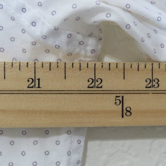 Report Collection* Men's Long Sleeve Button Down Curved Hem BOHO Shirt~ Large - Picture 7 of 11